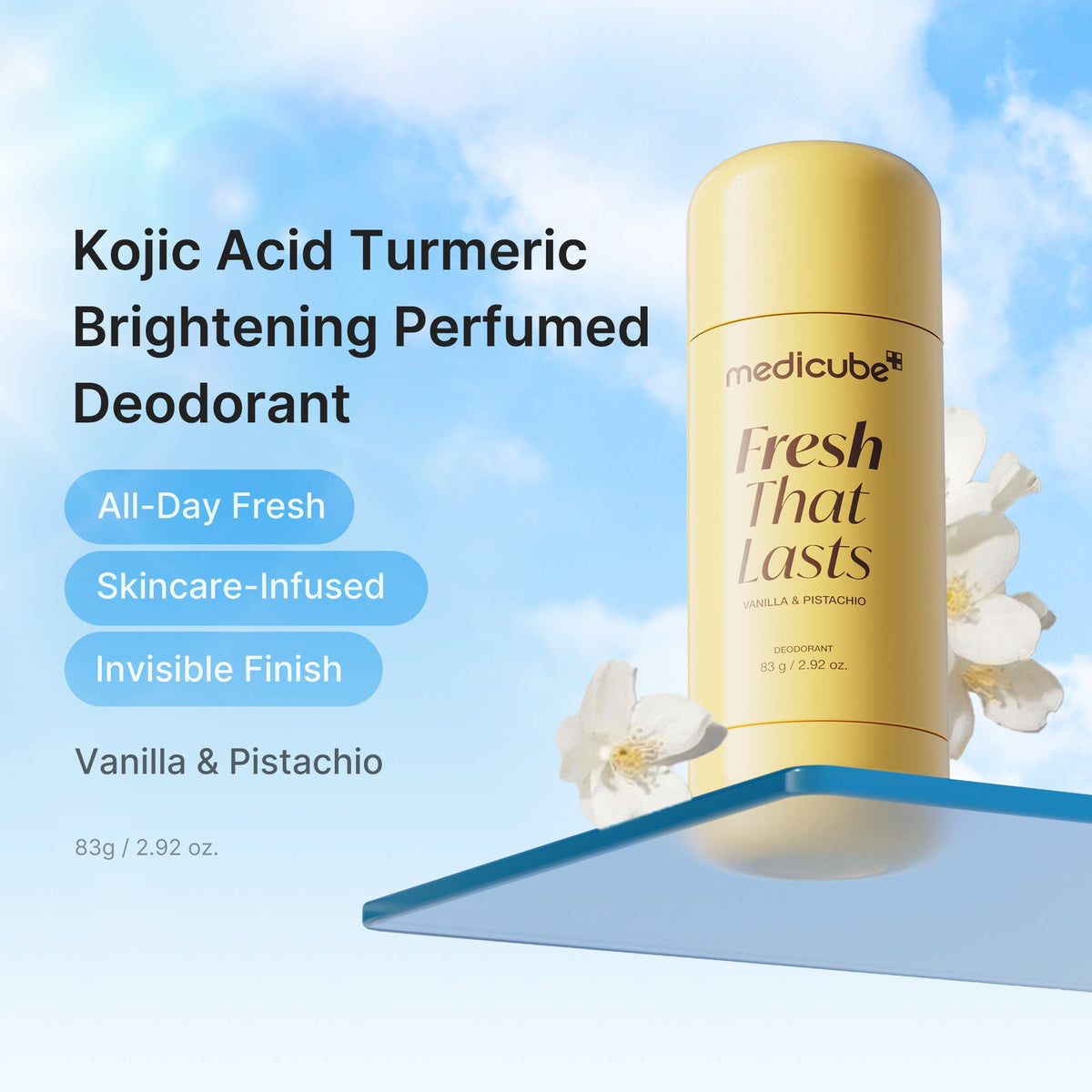 Kojic Acid Brightening Deodorant (Vanilla & Pistachio) G0
