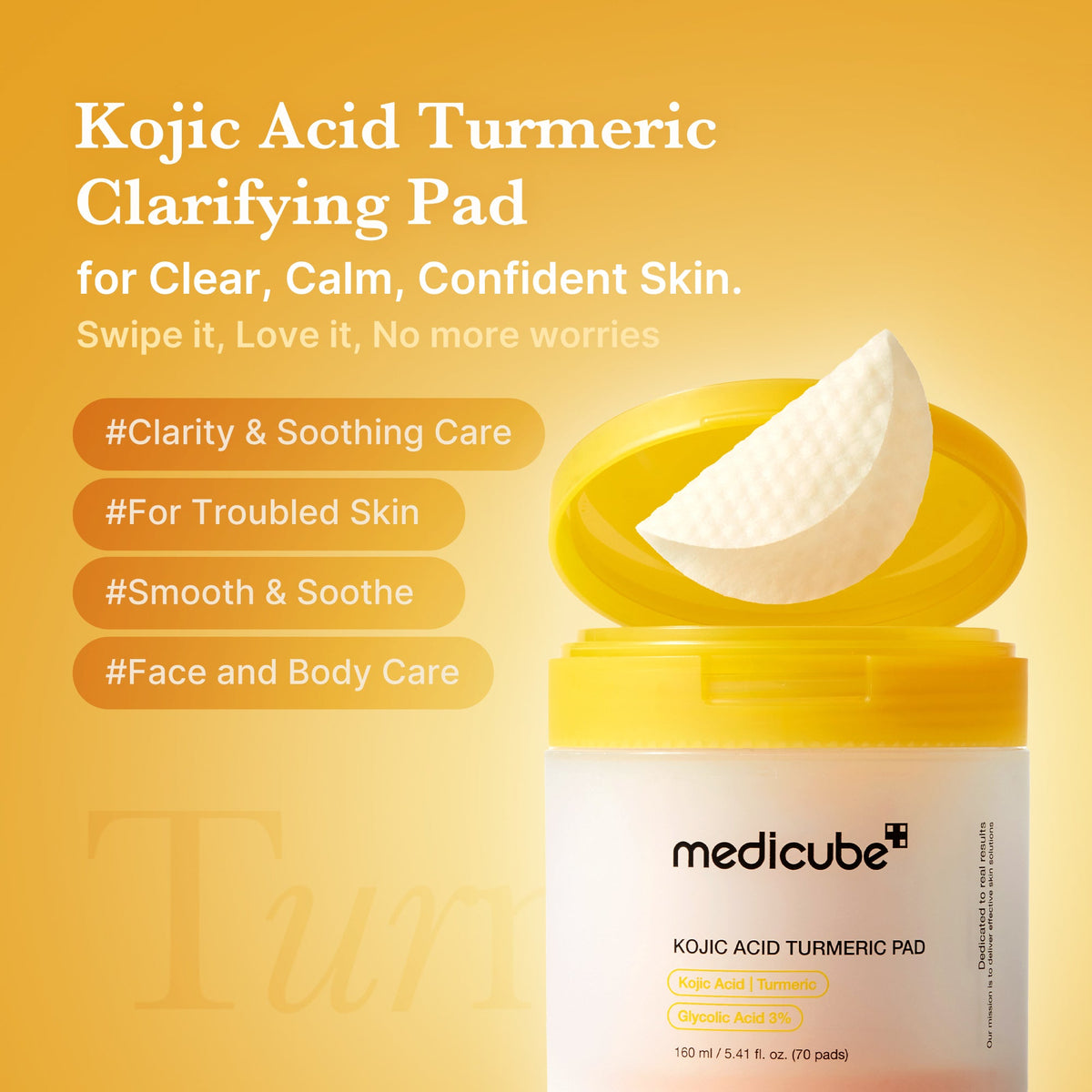 Kojic Acid Tumeric Toner Pad N2