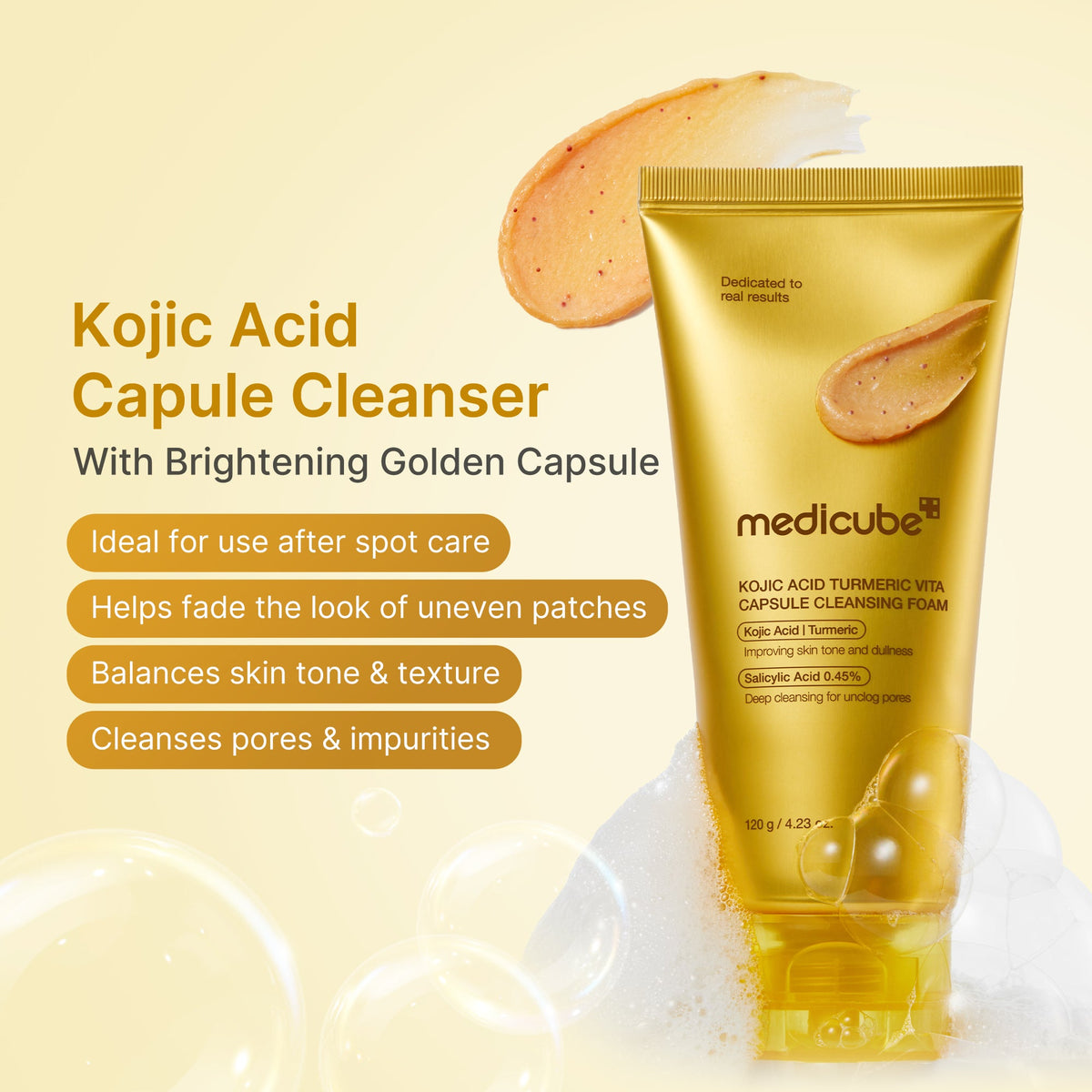 Kojic Acid Turmeric Vita Capsule Foam Cleanser S9