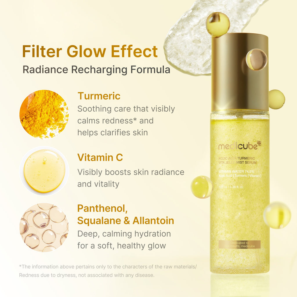 Kojic Acid Turmeric Vitamin Gold Jelly Mist Serum R0