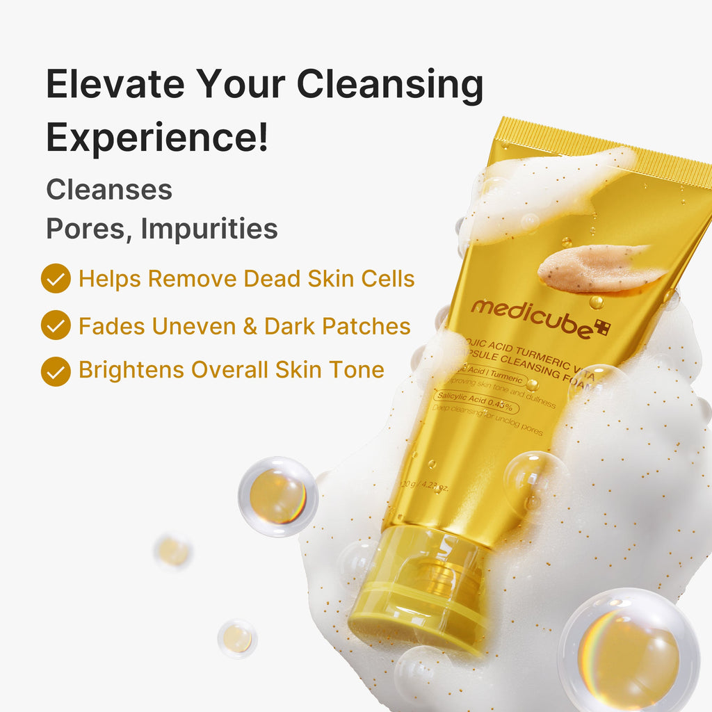 Kojic Acid Turmeric Vita Capsule Foam Cleanser T3
