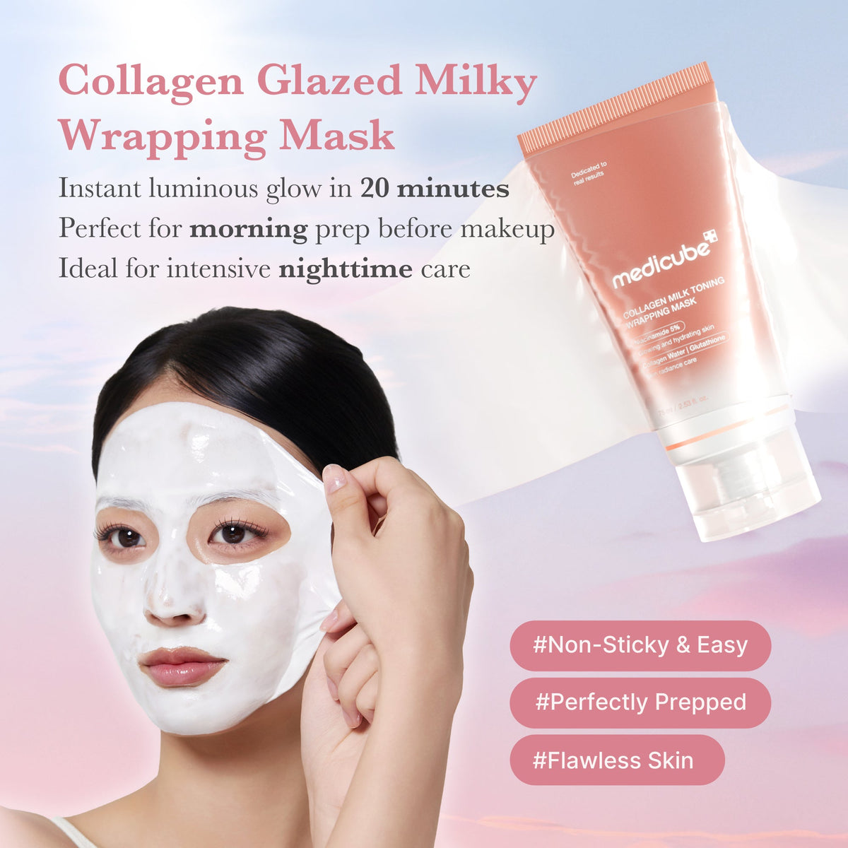 Collagen Milky Glow Daytime Wrapping Mask E3