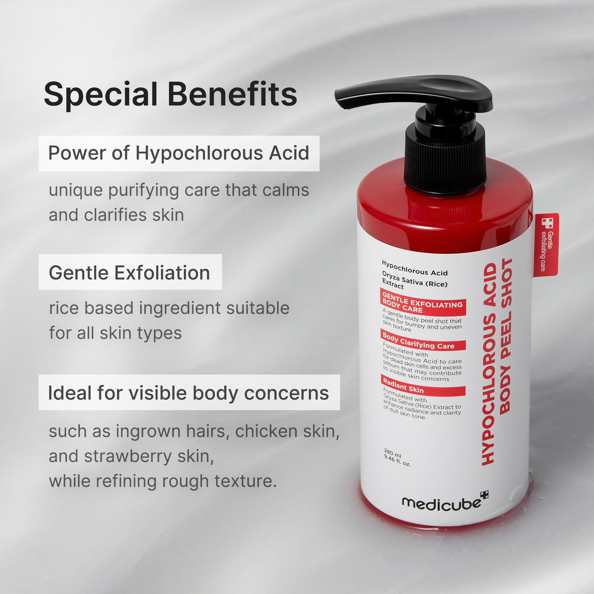 Hypochlorous Acid Rice Body Peel Shot U0