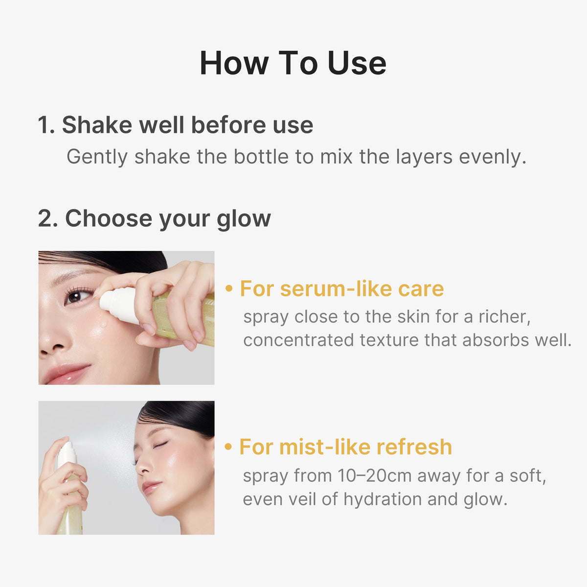 Kojic Acid Turmeric Vitamin Gold Jelly Mist Serum R0