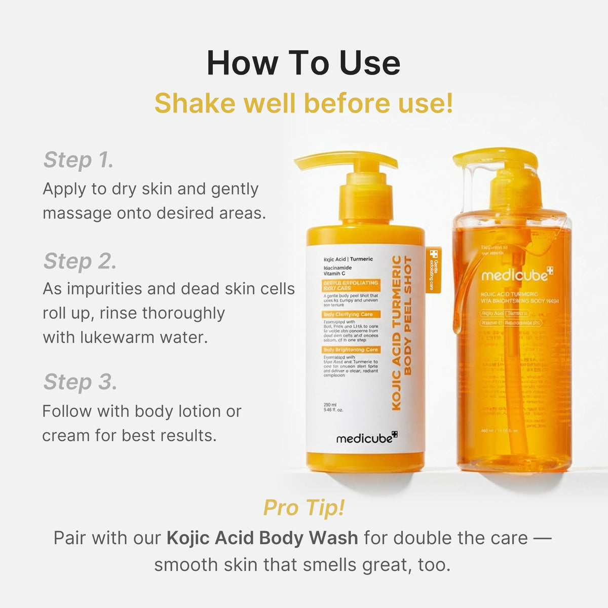 Kojic Acid Turmeric Body Peel Shot G4