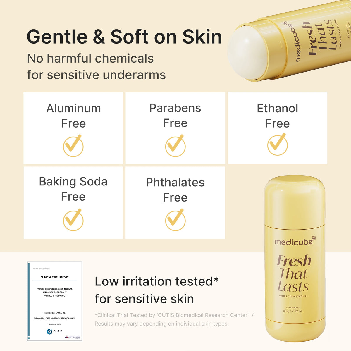 Kojic Acid Brightening Deodorant (Vanilla & Pistachio) G0