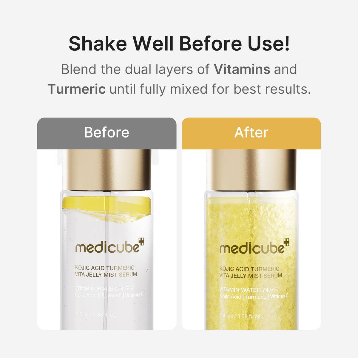 Kojic Acid Turmeric Vitamin Gold Jelly Mist Serum R0