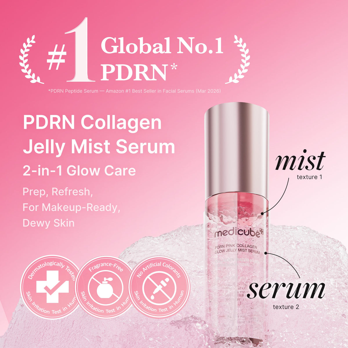 PDRN Pink Collagen Glow Jelly Mist Serum J1
