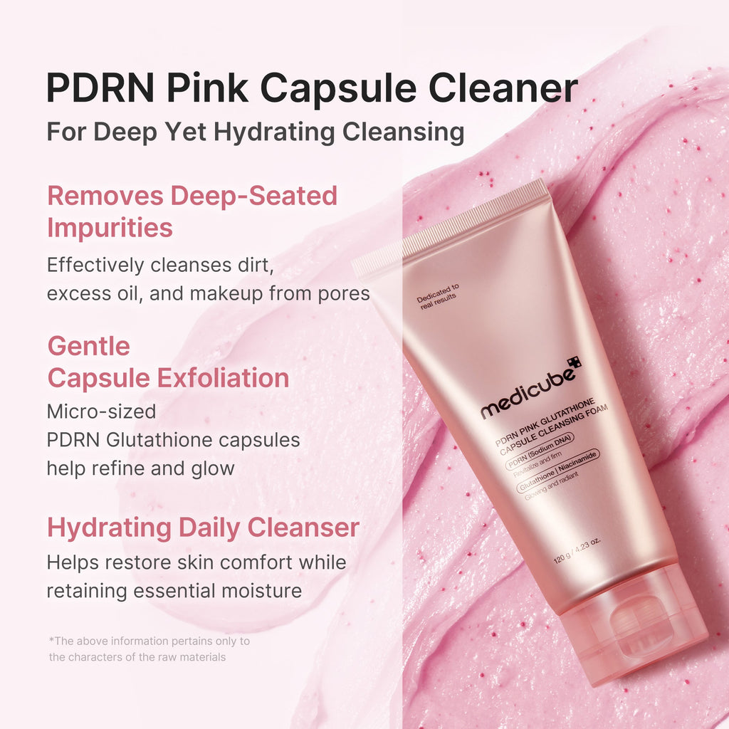 PDRN Pink Glutathione Capsule Foam Cleanser R5
