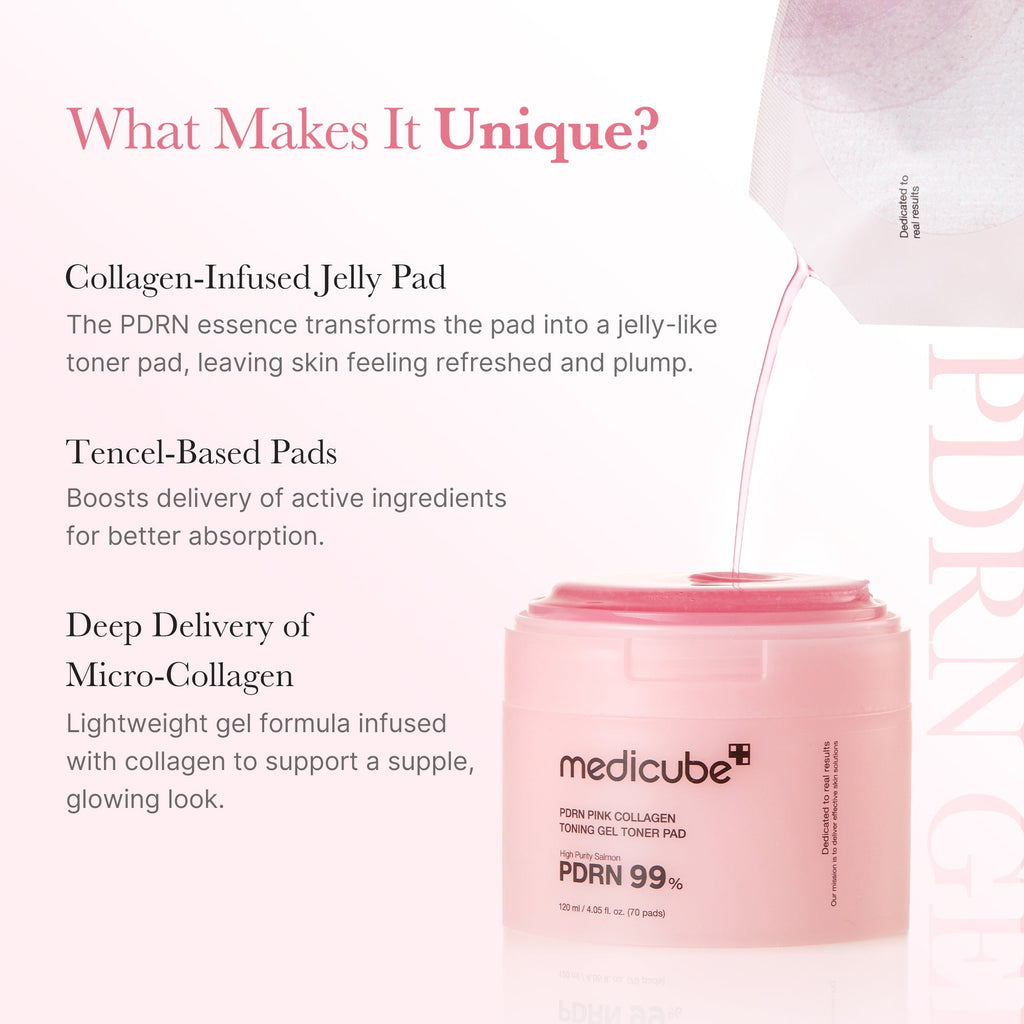 PDRN Pink Collagen Gel Toner Pad T4