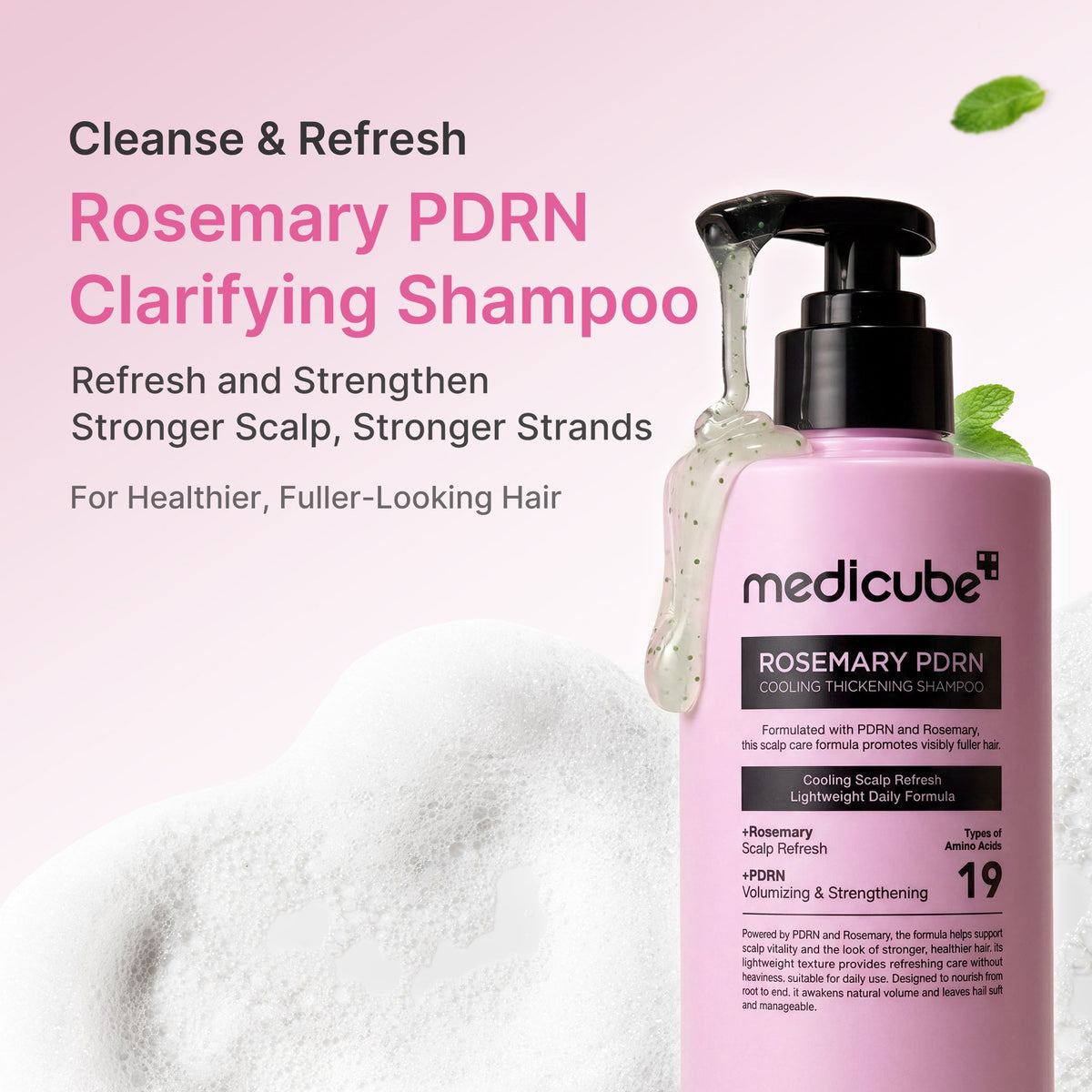 Rosemary PDRN Cooling Thickening Shampoo N0